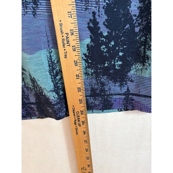 Smartwool Merino 250 Base Layer Top Womens Med Navy mountainscape Raglan Sleeve - Picture 7 of 9